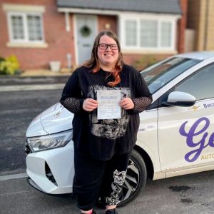 Driving student who just passed