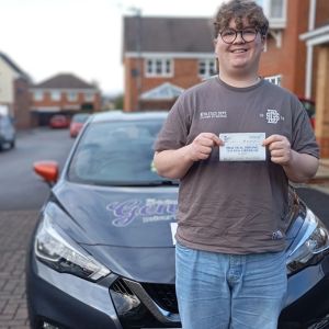 Driving student who just passed