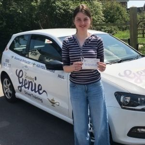 Driving student who just passed