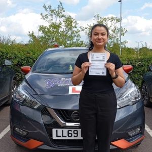 Driving student who just passed